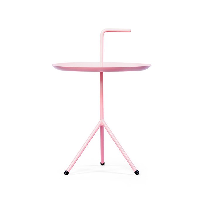 Кофейный столик розового цвета