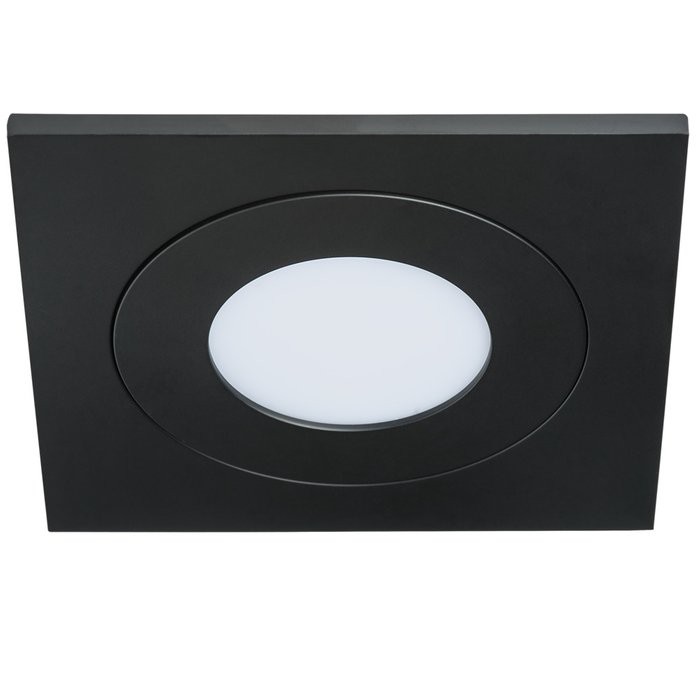Светодиодный встраиваемый светильник Leddy 3000K черного цвета - лучшие Встраиваемые споты в INMYROOM