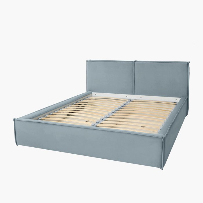 Кровать Majestic Loft 160х200 серо-голубого цвета без подъёмного механизма