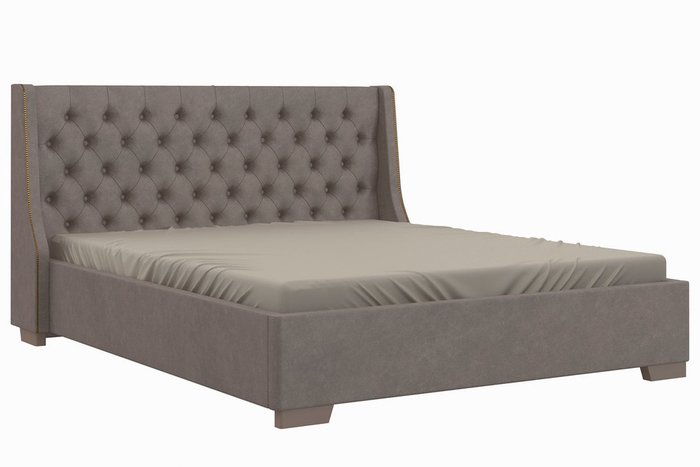 Кровать Кантри 140х200 серого цвета - купить Кровати для спальни по цене 51800.0