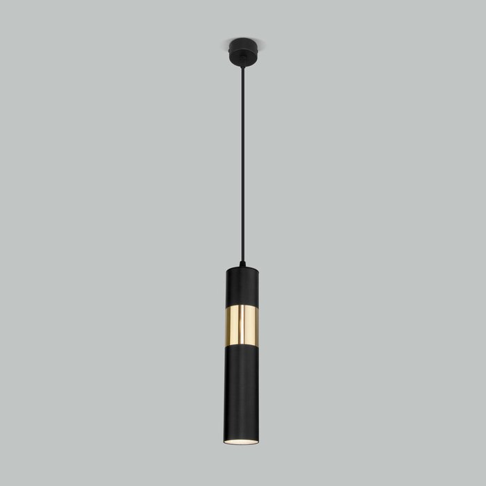 Подвесной светильник 50097/1 черный/золото - купить Подвесные светильники по цене 3390.0