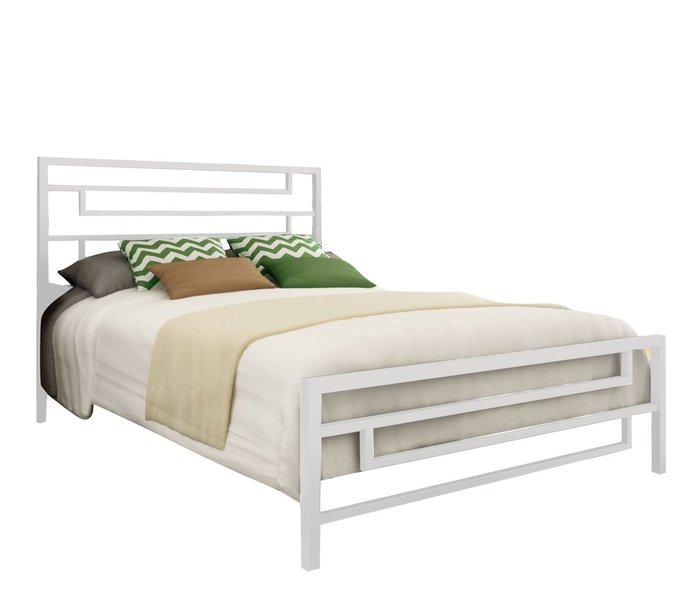 Кровать Сорренто 160х200 белого цвета - купить Кровати для спальни по цене 28990.0