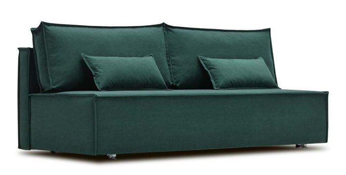 Диван-кровать Фабио FIT темно-зеленого цвета - купить Прямые диваны по цене 41600.0