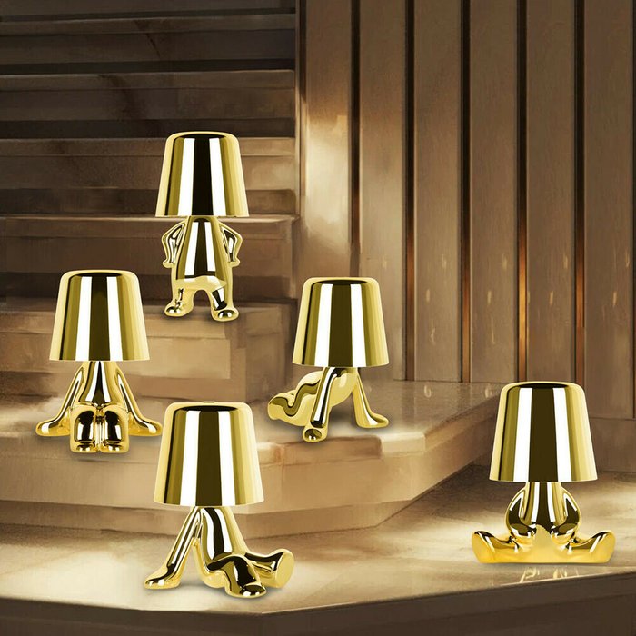 Лампа настольная Loft it Brothers 10233/E Gold - купить Настольные лампы по цене 6910.0