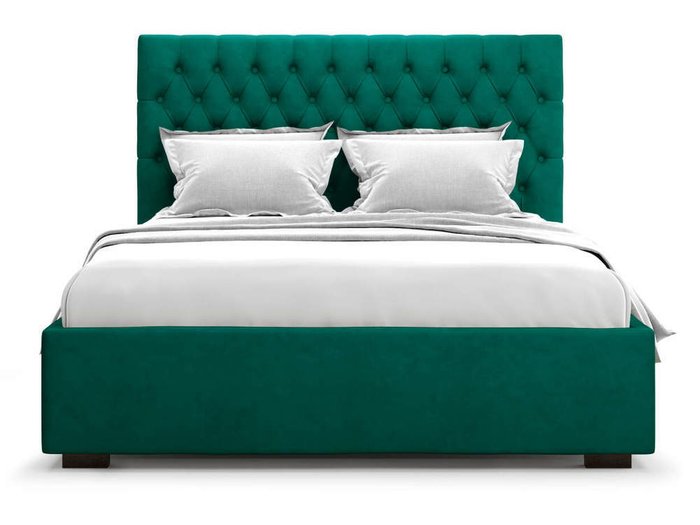 Кровать Nemi без подъемного механизма 160х200 зеленого цвета