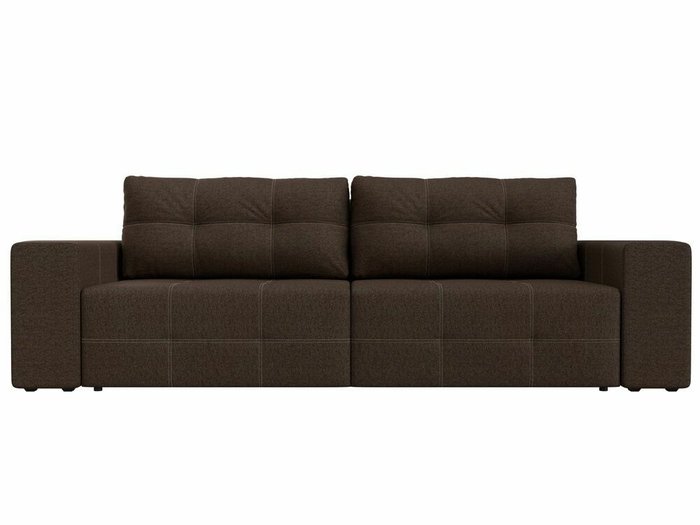 Диван-кровать Перри НПБ коричневого цвета - купить Прямые диваны по цене 56999.0