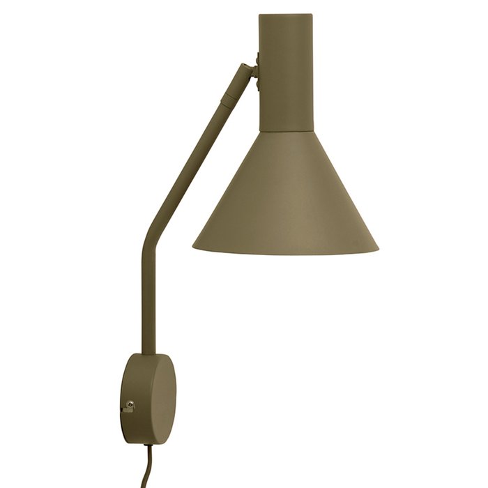 Лампа настенная Lyss оливкового цвета