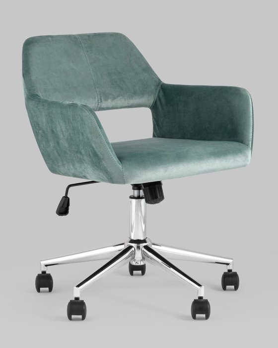 Кресло офисное Ross серо-бирюзового цвета - купить Офисные кресла по цене 11990.0