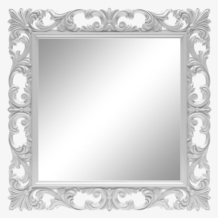 Настенное зеркало Стейн  Белый глянец