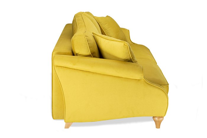 Прямой диван-кровать Бьюти Премиум желтого цвета - лучшие Прямые диваны в INMYROOM