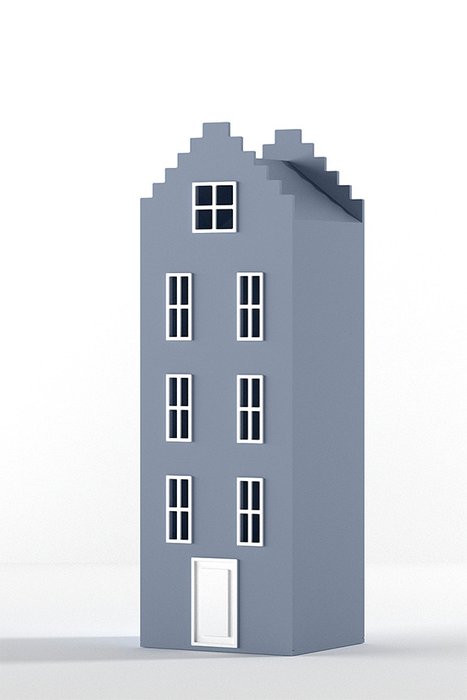 Шкаф-домик Брюгге Medium сине-серого цвета - купить Детские шкафы по цене 62290.0