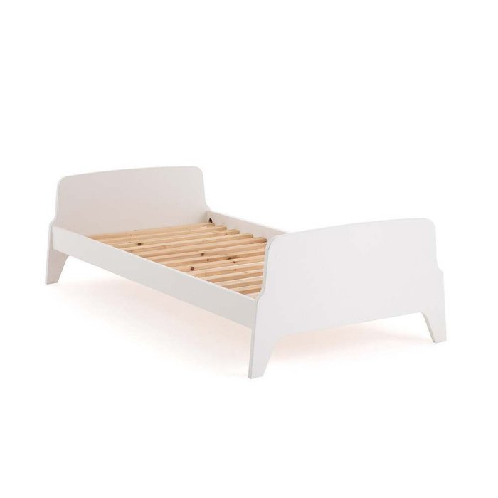 Кровать в винтажном стиле Adil 90x190 белого цвета - лучшие Кровати для спальни в INMYROOM