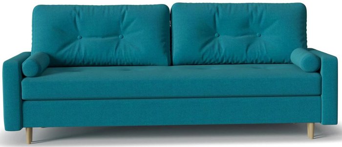 Диван-кровать прямой Белфаст unit Azur синего цвета - купить Прямые диваны по цене 33275.0