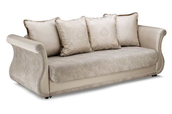 Прямой диван-кровать Дарем бежевого цвета - купить Прямые диваны по цене 55990.0