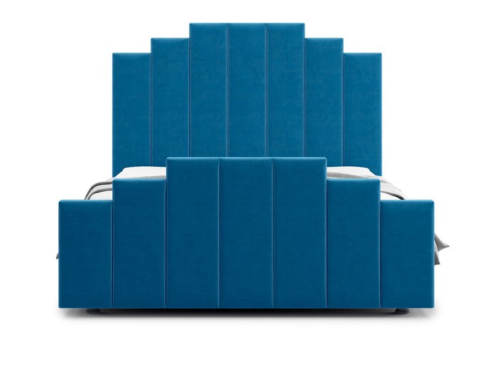 Кровать Velino 140х200 сине-голубого цвета с подъемным механизмом - купить Кровати для спальни по цене 43700.0
