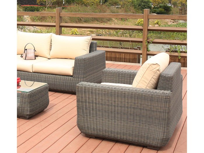 Комплект мебели из искусственного ротанга - купить Комплекты для сада и дачи по цене 135000.0