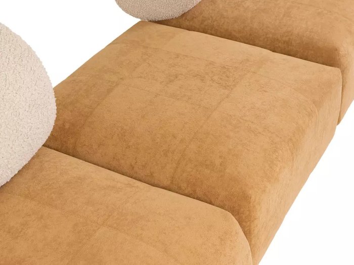 Модульный диван Trevi коричнево-бежевого цвета - лучшие Прямые диваны в INMYROOM