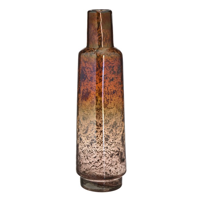 Стеклянная ваза янтарного цвета
