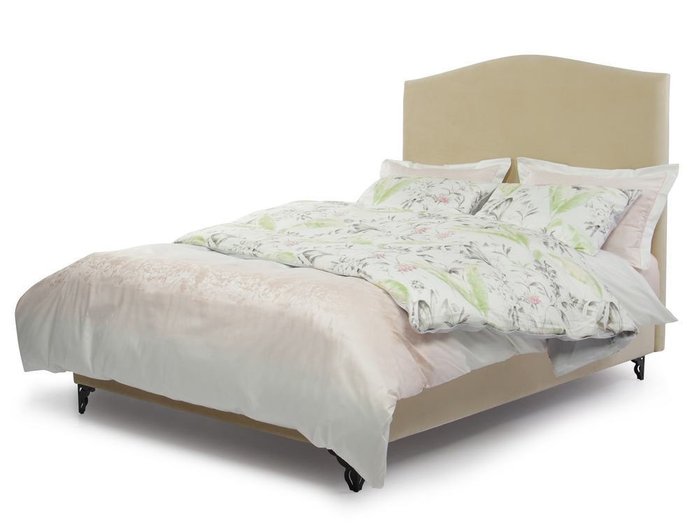 Кровать Chateau 160х200 с подъемным механизмом и ортопедической решеткой бежевого цвета - лучшие Кровати для спальни в INMYROOM