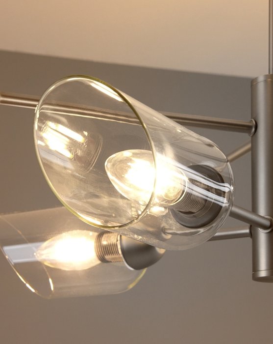 Люстра подвесная Avery V10809-8P цвета хром - лучшие Подвесные люстры в INMYROOM Люстра подвесная Avery V10809-8P цвета хром - лучшие Подвесные люстры в INMYROOM