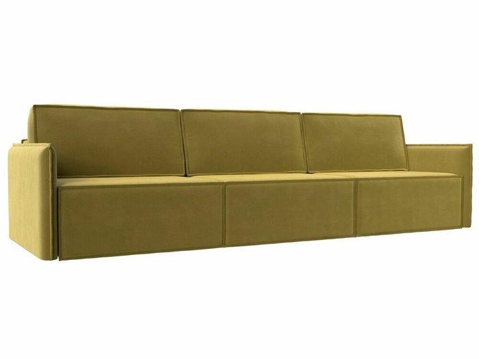 Прямой диван-кровать Либерти лонг желтого цвета