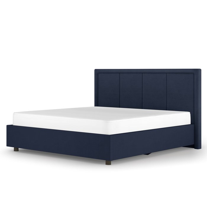 Кровать-8М 160х200 темно-синего цвета с подъёмным основанием  - купить Кровати для спальни по цене 37980.0