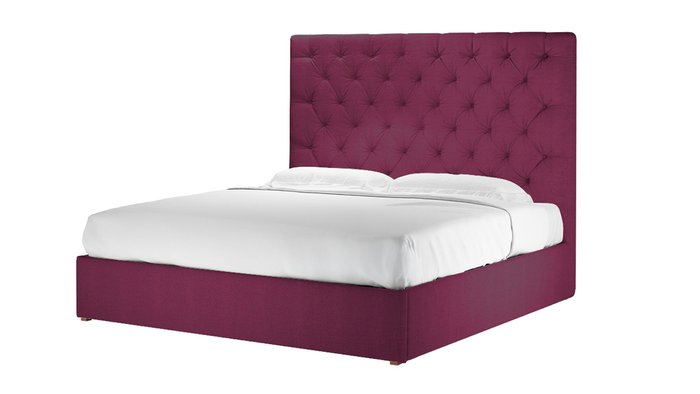 Кровать Сиена 140х200 фиолетового цвета - купить Кровати для спальни по цене 54900.0