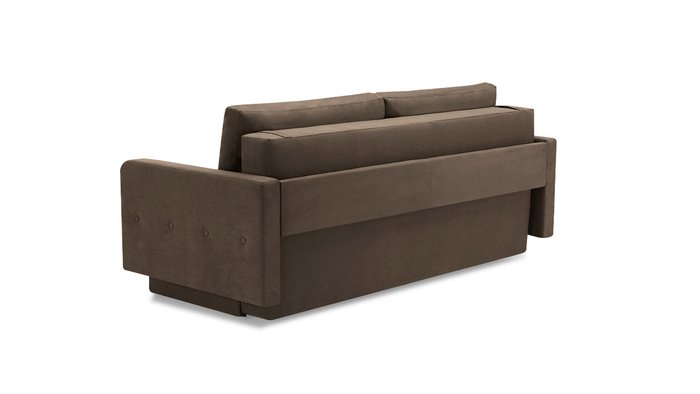 Прямой диван-кровать Бостон Лайт коричневого цвета - лучшие Прямые диваны в INMYROOM