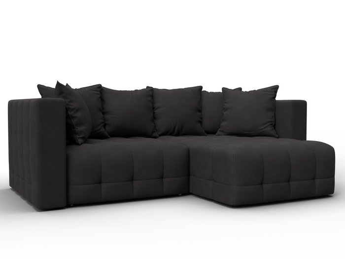 Угловой диван-кровать Лига-052 темно-коричневого цвета (замша) Угловой диван-кровать Лига-052 темно-коричневого цвета (замша)