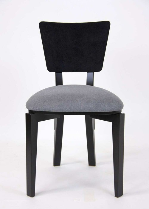 Стул Trapeze Compact серо-черного цвета - купить Обеденные стулья по цене 22315.0