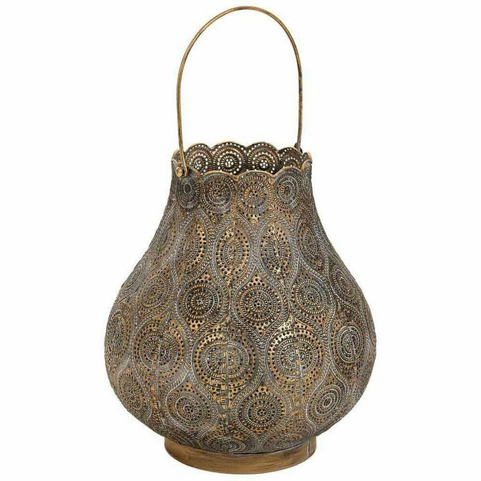 Подсвечник Золото Cтекло Железо 25 x 28 x 25 cm