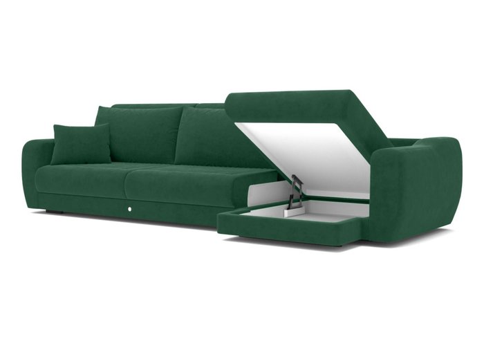 Угловой диван-кровать зеленого цвета - купить Угловые диваны по цене 345000.0