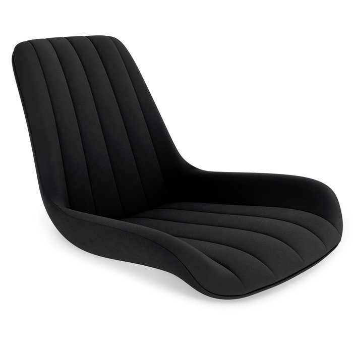 Стул полубарный Propus в обивке из велюра черного цвета - купить Барные стулья по цене 14280.0
