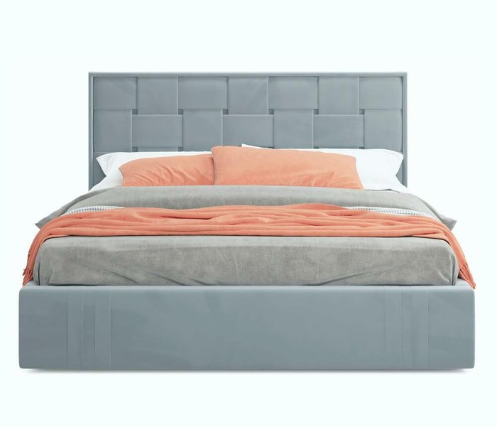 Кровать с подъемным механизмом Tiffany 160х200 серого цвета - купить Кровати для спальни по цене 43900.0 Кровать с подъемным механизмом Tiffany 160х200 серого цвета - купить Кровати для спальни по цене 43900.0