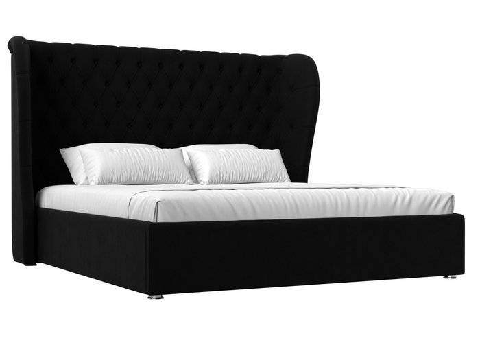 Кровать Далия 180х200 черного цвета с подъемным механизмом