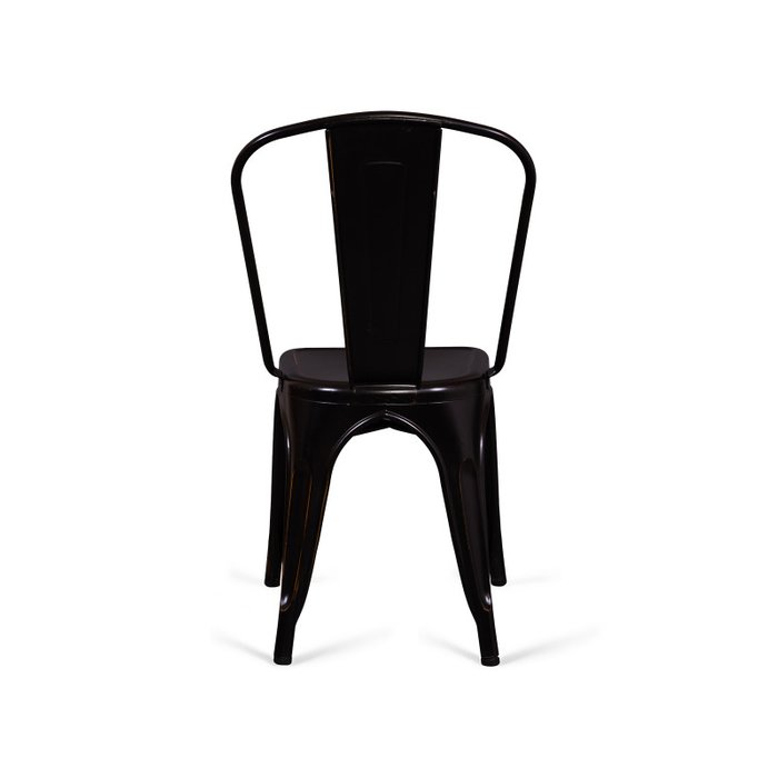 Стул Tolix Marais A черного цвета - лучшие Обеденные стулья в INMYROOM