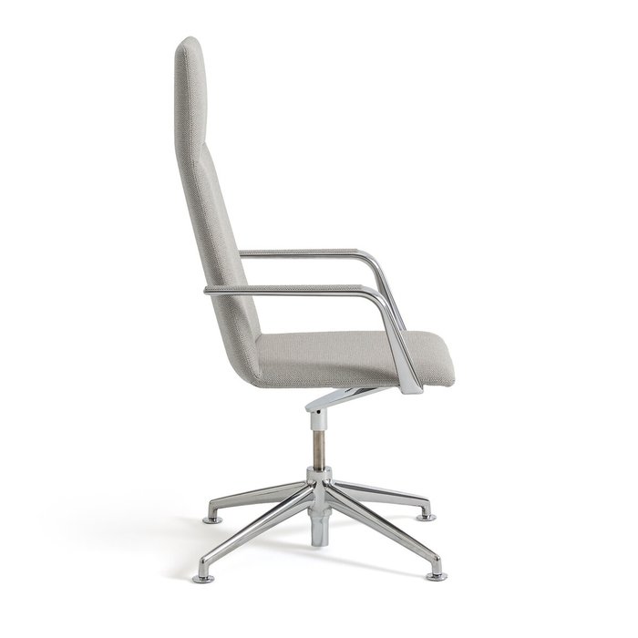 Кресло офисное из алюминия и со вставками из шерсти Torino серого цвета - лучшие Офисные кресла в INMYROOM
