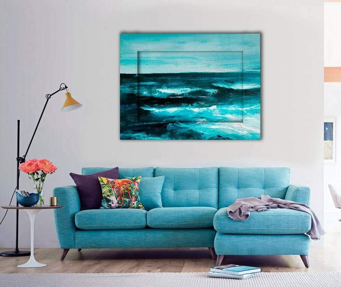Картина с арт рамой Море 60х80 см - купить Картины по цене 14390.0