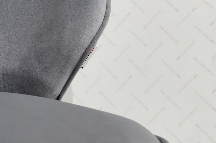 Стул Гудвин серого цвета с белыми ножками - лучшие Обеденные стулья в INMYROOM