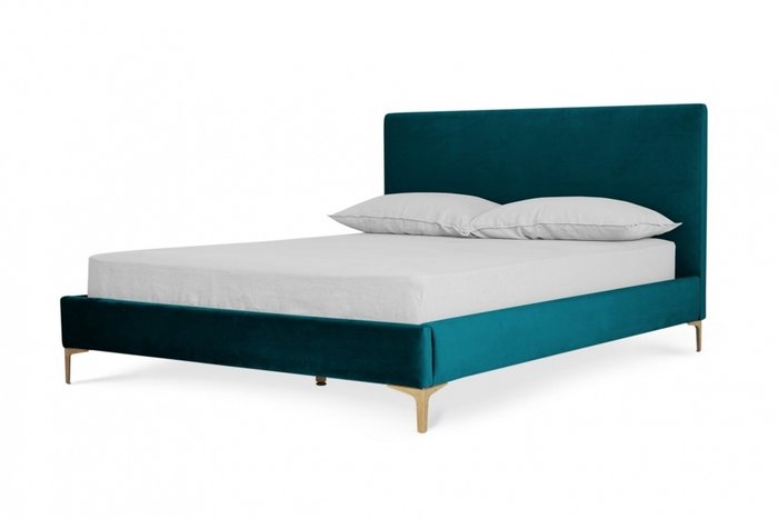 Кровать 160х200 изумрудного цвета  - лучшие Кровати для спальни в INMYROOM