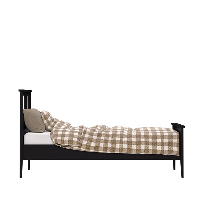 Кровать Мира 90х200 черного цвета с основанием - лучшие Кровати для спальни в INMYROOM