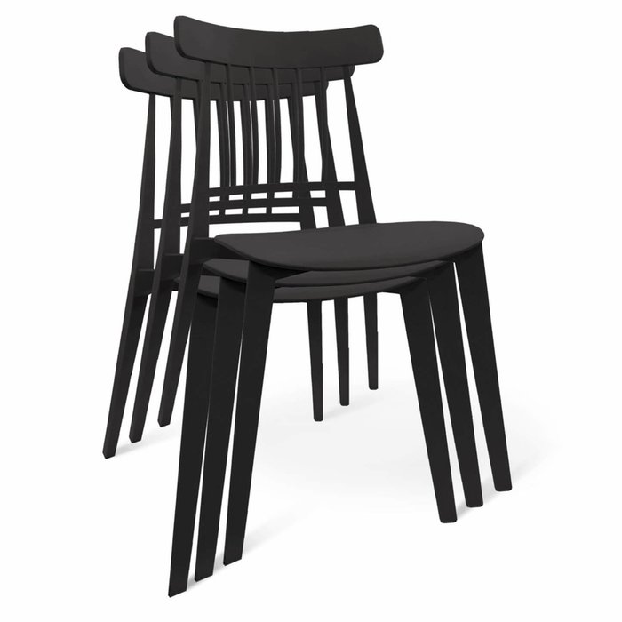 Стул Manfred черного цвета - купить Обеденные стулья по цене 3565.0