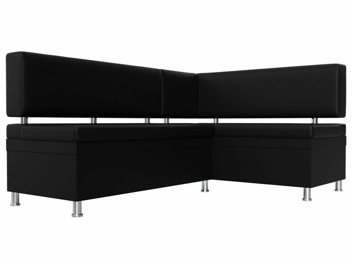 Угловой диван Стайл черного цвета (экокожа) правый угол - лучшие Угловые диваны в INMYROOM