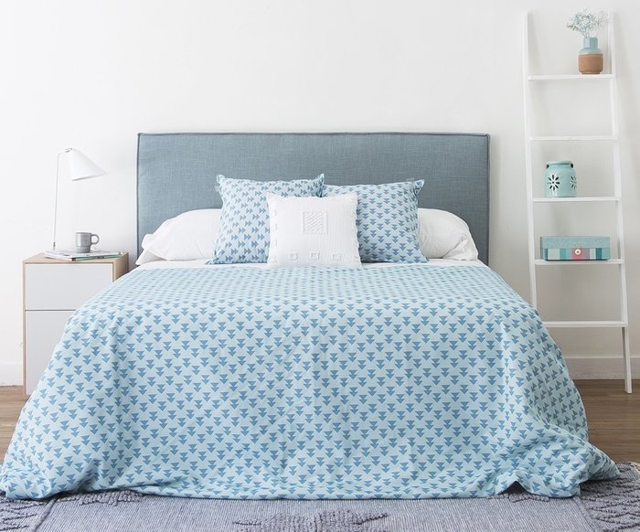 Кровать Comfort 180х200 с подъёмным механизмом голубого цвета - купить Кровати для спальни по цене 90610.0