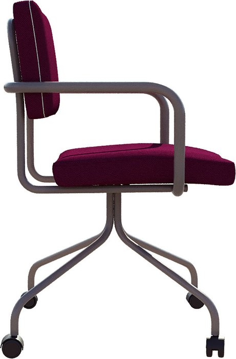Стул офисный Весна бордового цвета - купить Офисные кресла по цене 16914.0