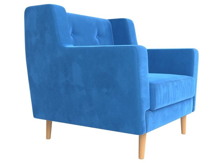 Кресло Брайтон темно-голубого цвета - лучшие Интерьерные кресла в INMYROOM