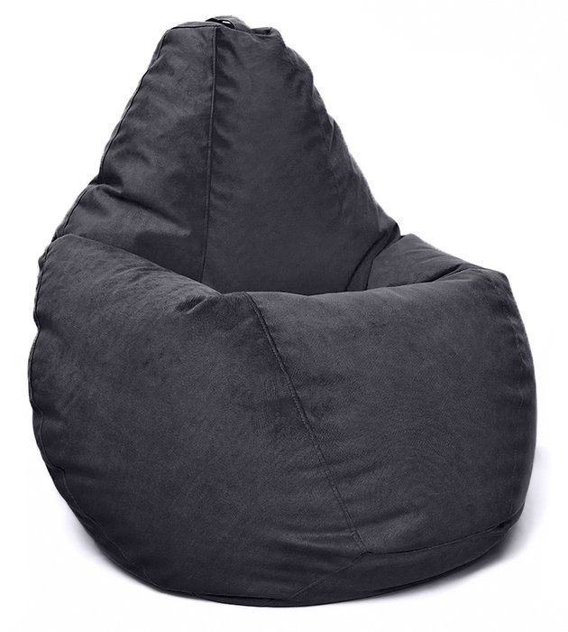 Кресло мешок Груша Maserrati 20 XL черного цвета 