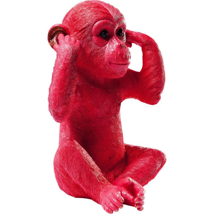 Копилка Monkey красного цвета - купить Фигуры и статуэтки по цене 15470.0