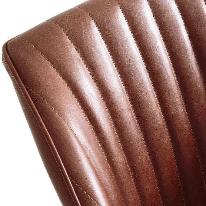 Офисное кресло Hiba коричневого цвета     на фото кожа  - лучшие Офисные кресла в INMYROOM