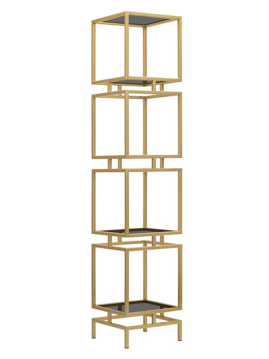 Стеллаж Cubic-4 со стеклянными полками цвета